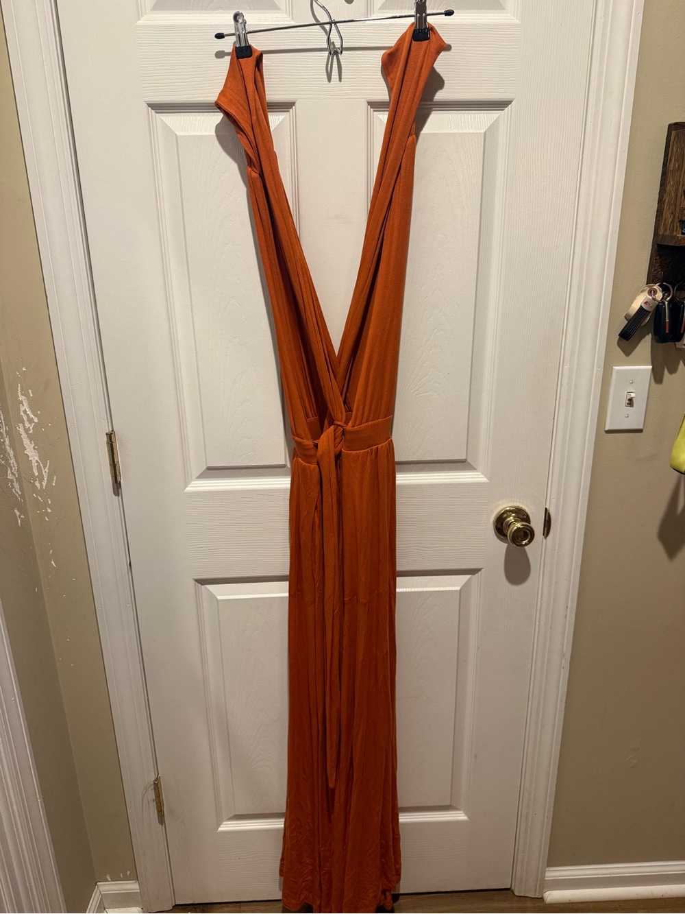 Dani Convertible Open-Back One-Piece Rust Orange - Picture 5 of 7